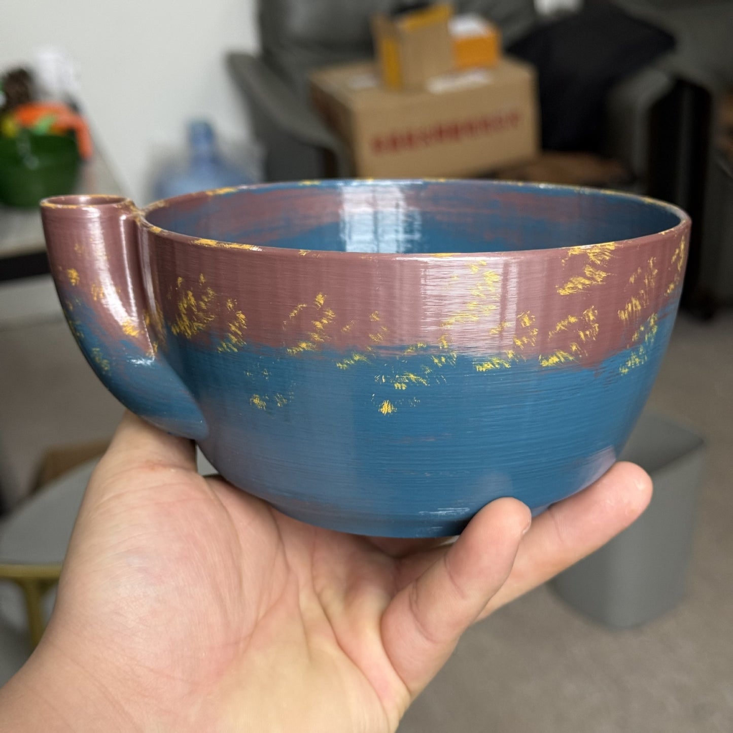3D-printed berry vortex bowl