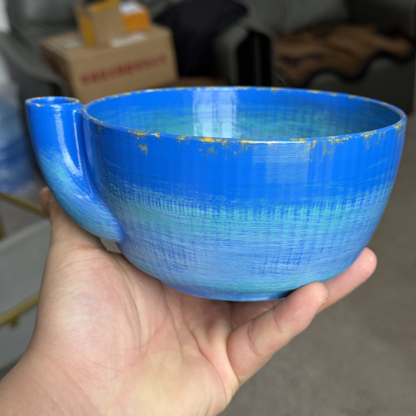 3D-printed berry vortex bowl